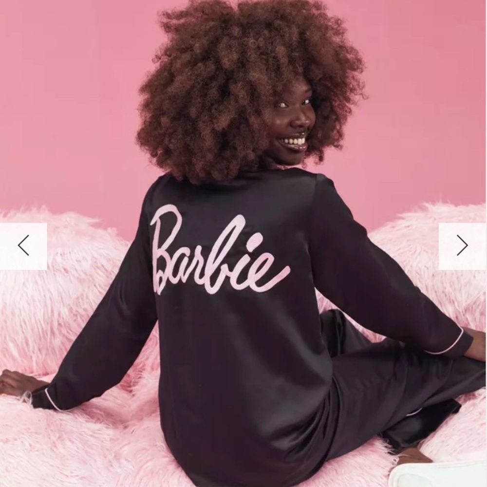 Barbie black pajama set size 24